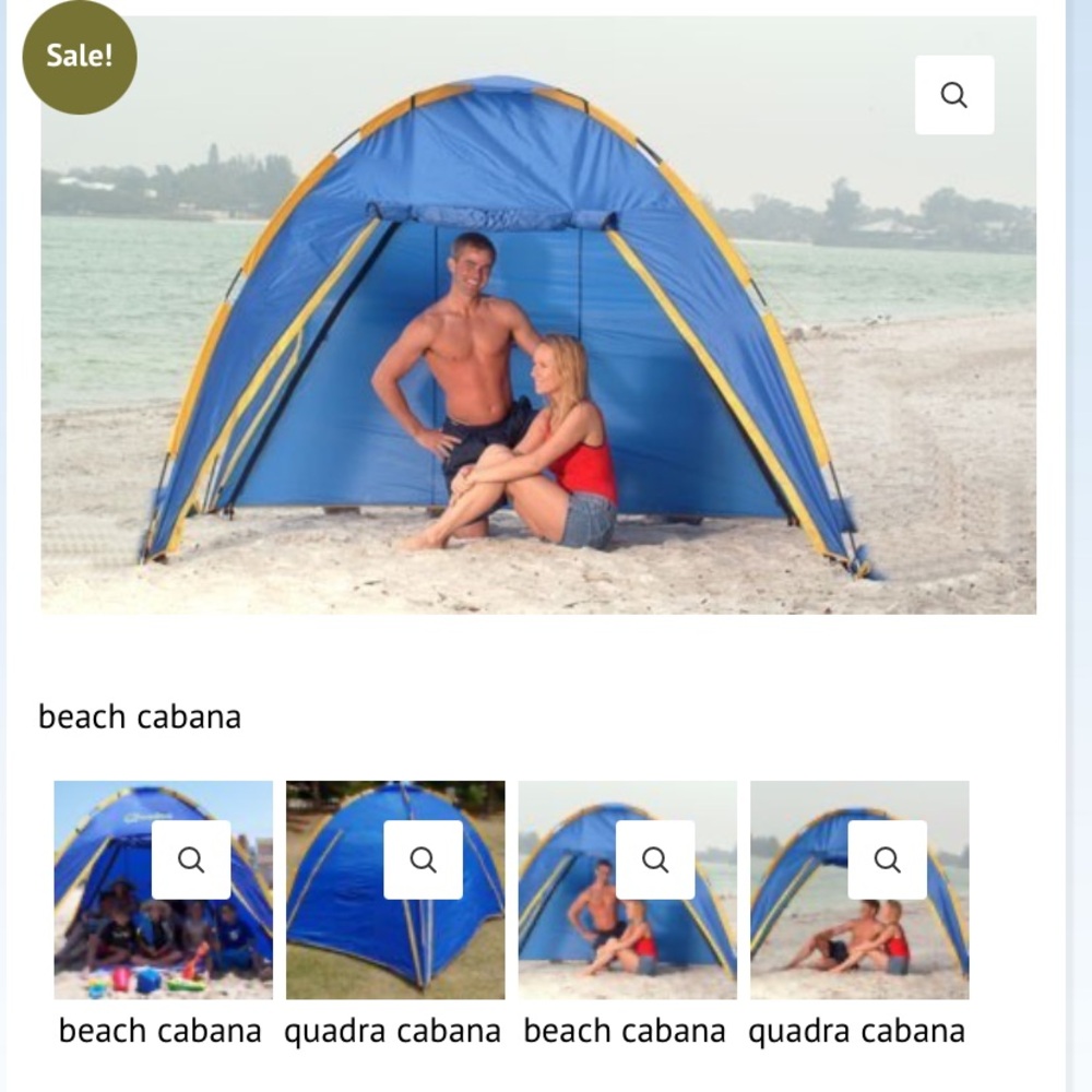 Beach tent umbrella